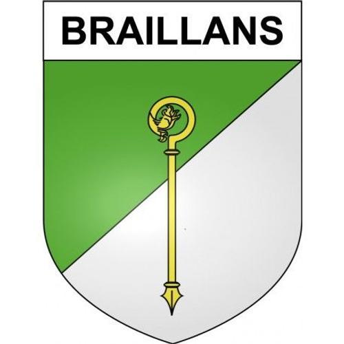 Braillans 25 Ville Stickers Blason Autocollant Adhésif - Taille : 4... on Productcaster.