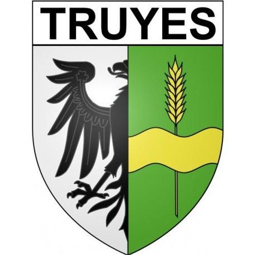 Truyes 37 Ville Stickers Blason Autocollant Adhésif - Taille : 12 Cm on Productcaster.