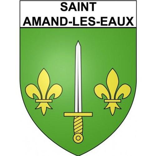 Saint-Amand-Les-Eaux 59 Ville Stickers Blason Autocollant Adhésif -... on Productcaster.