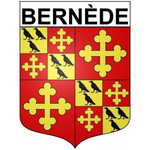 Bernède 32 Ville Stickers Blason Autocollant Adhésif - Taille : 8 Cm on Productcaster.