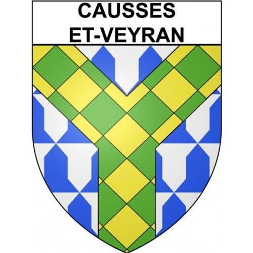 Causses-Et-Veyran 34 Ville Stickers Blason Autocollant Adhésif - Ta... on Productcaster.