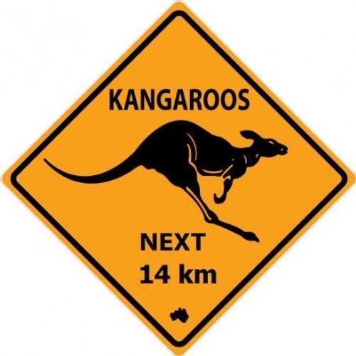 Kangaroos Kangourou Logo 3678 Adhésif Sticker - Taille : 17 Cm on Productcaster.