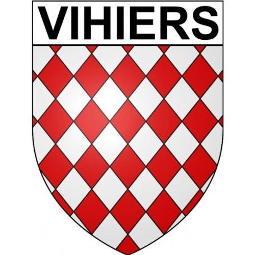 Vihiers 49 Ville Stickers Blason Autocollant Adhésif - Taille : 4 Cm on Productcaster.