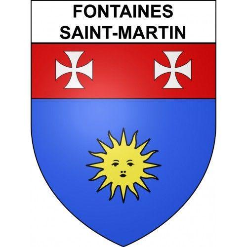 Fontaines-Saint-Martin 69 Ville Sticker Blason Écusson Autocollant ... on Productcaster.