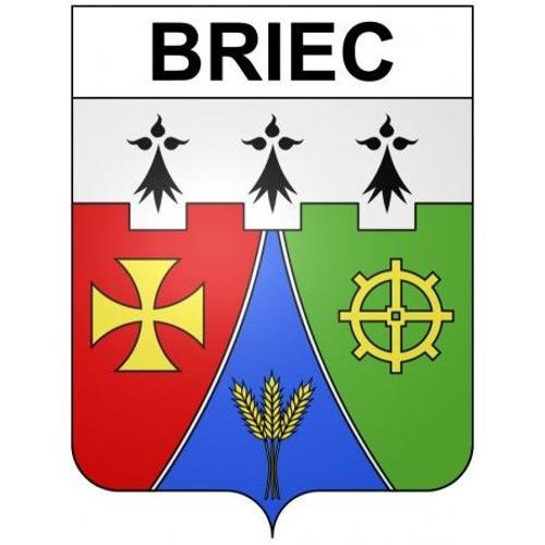 Briec 29 Ville Stickers Blason Autocollant Adhésif - Taille : 17 Cm on Productcaster.