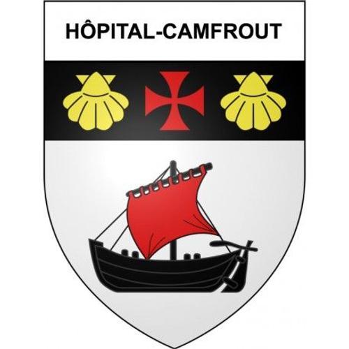 Hôpital-Camfrout 29 Ville Stickers Blason Autocollant Adhésif - Tai... on Productcaster.