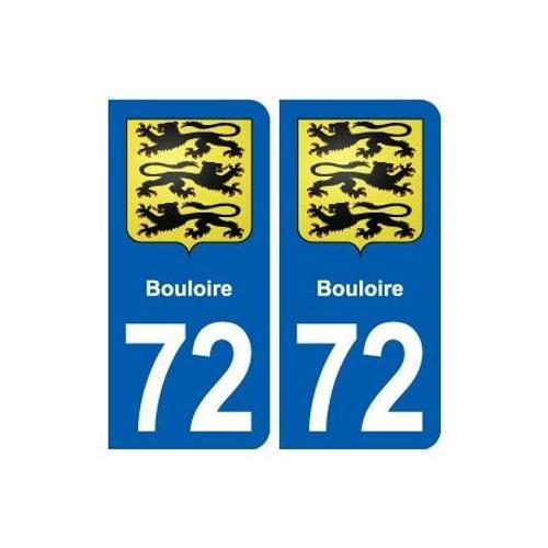 72 Bouloire Blason Autocollant Plaque Stickers Ville - Couleur : Ar... on Productcaster.