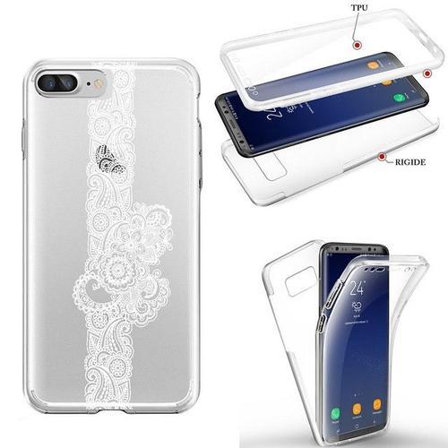 Coque Iphone 7 8 Se 2020 Integrale Dentelle Paisley Blanc Mandala T... on Productcaster.