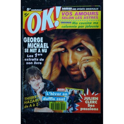 Ok ! Âge Tendre 775 1990 Cover George Michael Se Met A Nu Thierry H... on Productcaster.