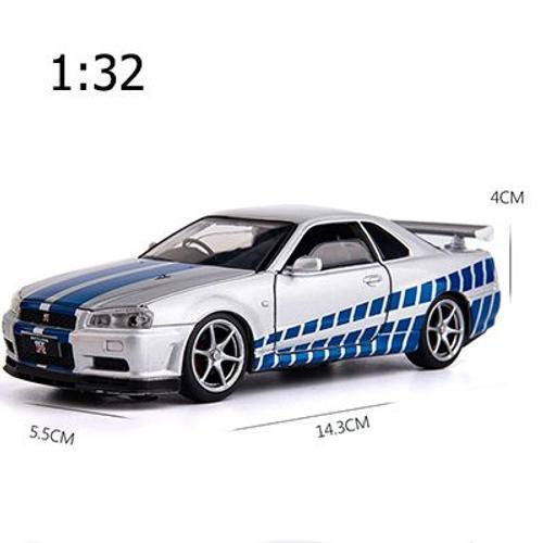 Voiture Gtr R34 Skyline Ares Diecast 1:32, Modèle De Voiture En All... on Productcaster.