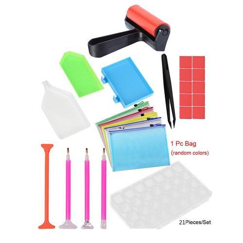 Kit D'outils Pour Peinture Diamant 5d, 21 Pièces, Plateau À Rouleau... on Productcaster.