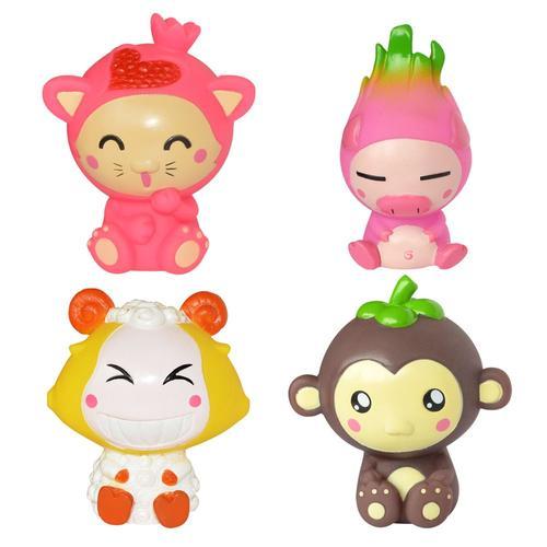 Jouets De Bain Pour Bébé, 4 Pièces, Poupée De Bain, Fruits, Animaux... on Productcaster.