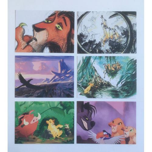 Lot 6 Trading Cards Lion King Series Ii on Productcaster.