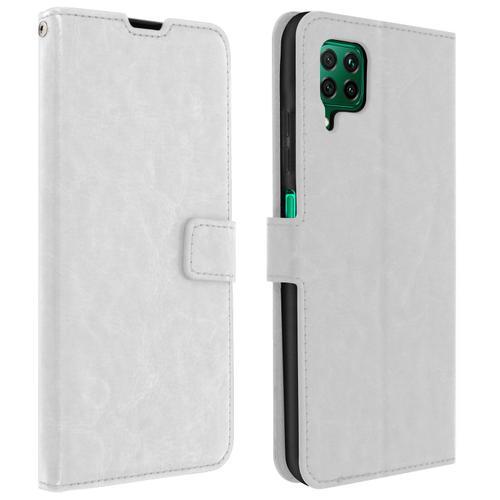 Housse Huawei P40 Lite Porte-Carte Fonction Support Vintage Blanc on Productcaster.