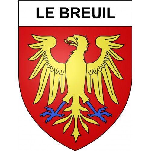 Le Breuil 03 Ville Sticker Blason Écusson Autocollant Adhésif - Tai... on Productcaster.