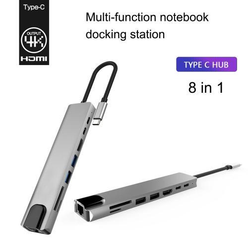 Hub de Type C vers HDMI, RJ45 USB 3.0 TF PD, Charge rapide, séparat... on Productcaster.