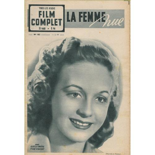 Film Complet 1 Decembre 1949 N° 182 : La Femme Nue Giselle Pascal... on Productcaster.