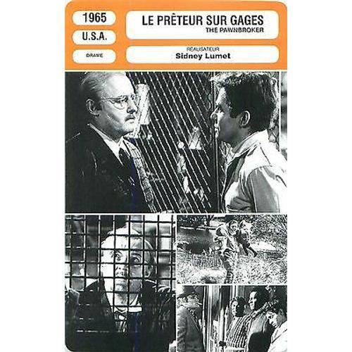 Fiche Monsieur Cinema Le Prêteur Sur Gages on Productcaster.