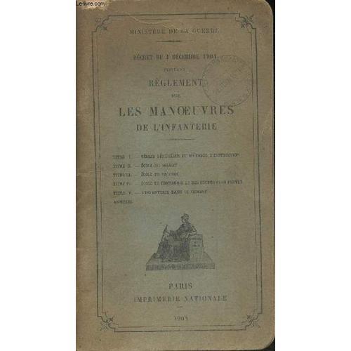 Décret Du 3 Décembre 1904 Portant Règlement Sur Les Manoeuvre De L ... on Productcaster.