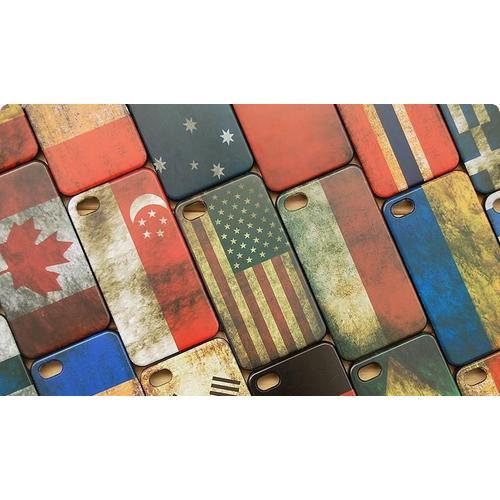 Coque Case Drapeau Flag Vintage Apple Iphone Samsung Galaxy Note, S... on Productcaster.