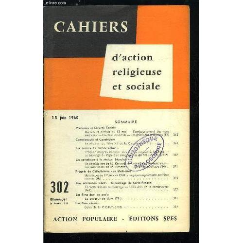 Cahiers D Action Religieuse Et Sociale N° 302 - Praticiens Et Sécur... on Productcaster.