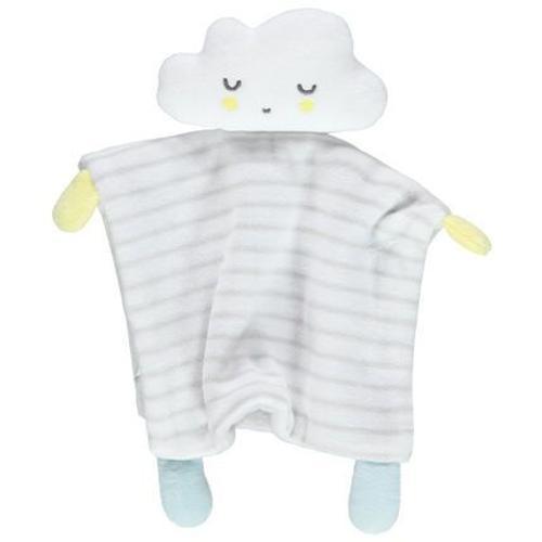 Doudou Nuage Blanc Sur Doudou Raye Peluche Jouet Naissance Orchestr... on Productcaster.