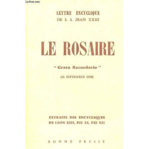 Le Rosaire Grata Recordatio 26 Septembre 1959 - Extraits Des Encycl... on Productcaster.