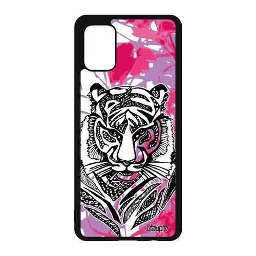 Coque Pour A51 Silicone Tigre Fille Rose Tribal Predateur Bengal Az... on Productcaster.