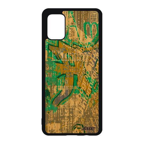 Coque En Bois Samsung A51 Silicone Street Art De Protection Origina... on Productcaster.