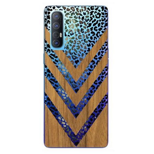 Coque Oppo Find X2 Neo Effet Bois Leopard Camouflage Transparente on Productcaster.