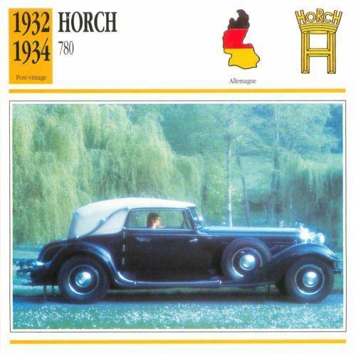 Fiche Atlas Voiture Horch 780 on Productcaster.