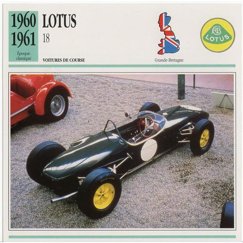 Fiche Atlas Voiture Lotus 18 on Productcaster.