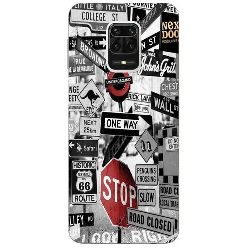 Coque Redmi Note 9s Underground Route 66 Street Urban Noir Blanc Ro... on Productcaster.