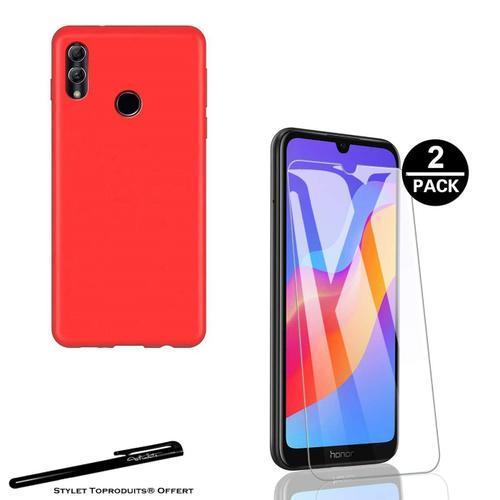 2 Verres Trempés Pour Honor 8a Et 1 Coque De Protection Souple Roug... on Productcaster.