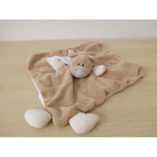 Doudou Ours Beige Écharpe Bleu Jollybaby on Productcaster.