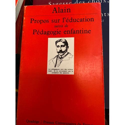 Propos Sur L'Éducation Suivi De Pédagogie Enfantine on Productcaster.