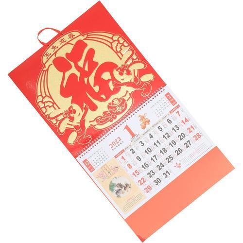 Calendrier De L'année Du Lapin 2023 Calendrier Chinois Dessus De Bu... on Productcaster.