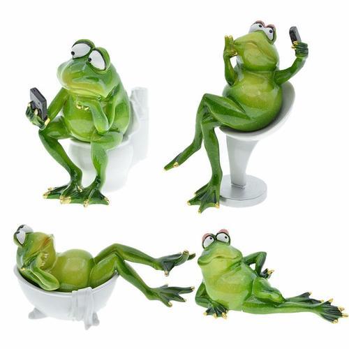 Grenouilles artificielles en r¿¿sine, Figurines de vie confortable,... on Productcaster.