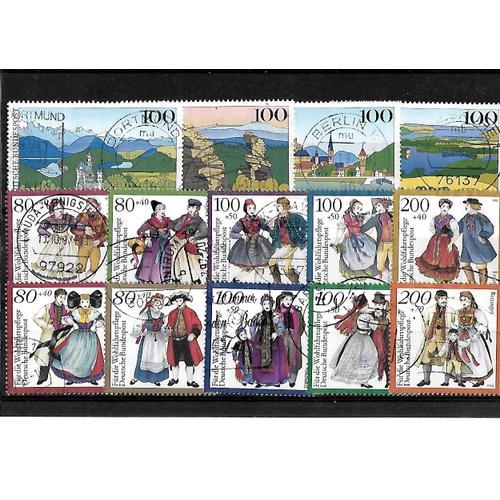 Allemagne Fédérale-Lot De 14 Timbres Oblitérés-Très Bon Etat on Productcaster.