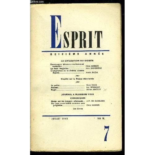 Esprit N° 146 - La Civilisation Du Digeste, Sauvages Blancs Seuleme... on Productcaster.