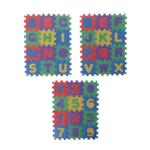 Bon66 36 Pièces Mini Taille Puzzle Chiffre Alphabet A-Z Lettres Mou... on Productcaster.