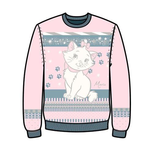 Les Aristochats - Marie - Pull De Noël Femme (S) on Productcaster.