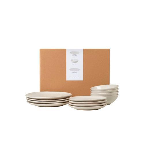 Broste Copenhagen - Nordic Dinner Set, Stoneware - Vanilla on Productcaster.