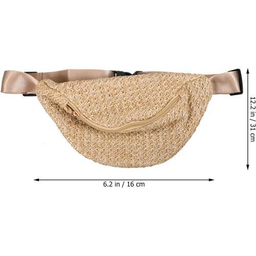 1 Pc Sac à Bandoulière En Paille Sac De Taille Shopping Été Fanny P... on Productcaster.