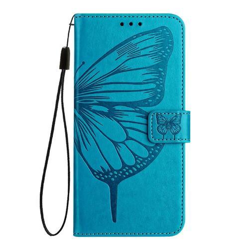 Étui Pour Realme C51 4g Gaufrage Papillon Cuir Premium Couverture R... on Productcaster.