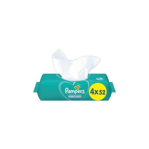 Pampers Lingettes Bebe Freshclean - Lot De 4 X 52 Lingettes - 208 L... on Productcaster.