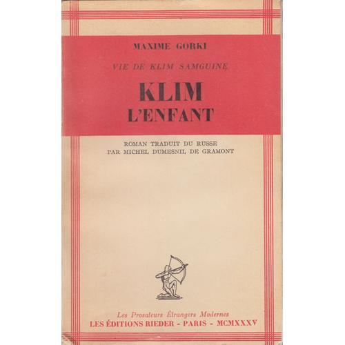 Vie De Klim Samguine Tome 1 Klim L'enfant on Productcaster.