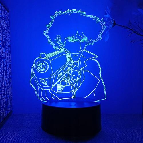 Convient Pour Cowboy Bebop 3d Led Lampe De Chambre Lampe De Chevet ... on Productcaster.