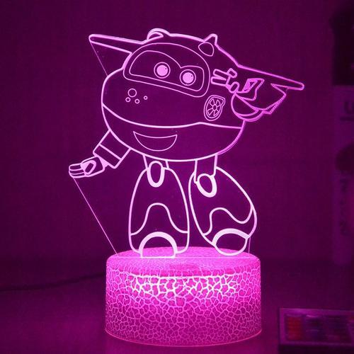 Lampe Led 3d En Forme De Dessin Animé Super Wings, Lampe De Chevet,... on Productcaster.