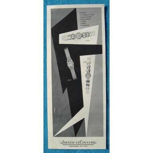 Publicité Papier - Montre Jaeger Lecoultre De 1954 on Productcaster.